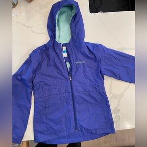 Kids Columbia Fleece Lined Jacket Coat - Size Large (14/16)